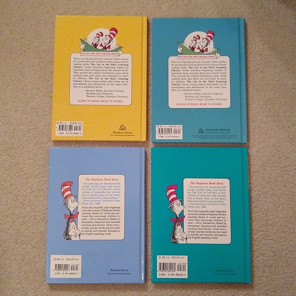 CAT IN THE HAT BEGINNER READING Books Set of 4 - Picture 2 of 6